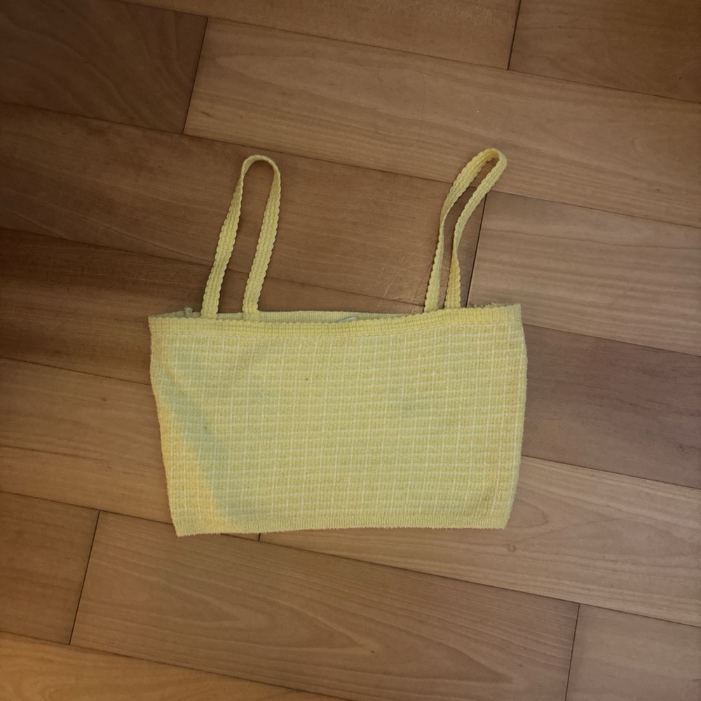 Zara Yellow Crop Top